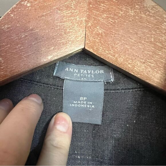 Ann taylor grey Ramie blend sleeveless dress‎ - Picture 2 of 8